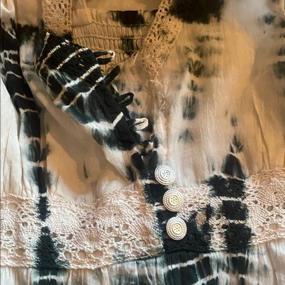 100% cotton indigo tie dyed maxi - Picture 4 of 6